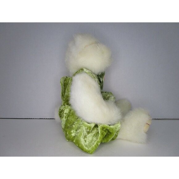 TY Beanie Babies Attic Treasures Jointed Cat Kitten Green One-Piece Outfit 1993 - Picture 3 of 7